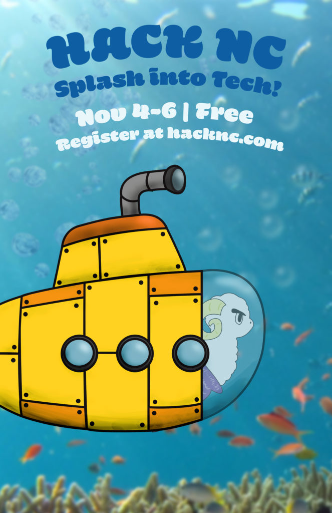 HackNC flyer - submarine